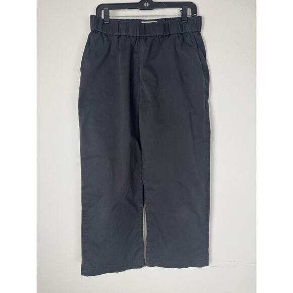 Everlane The Easy Pant Black Pull On Straight Leg Pockets 12 / XL - Picture 2 of 7